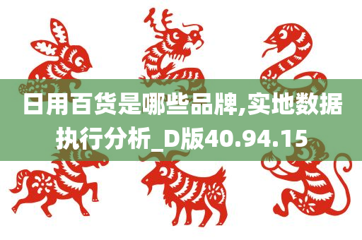 日用百货是哪些品牌,实地数据执行分析_D版40.94.15