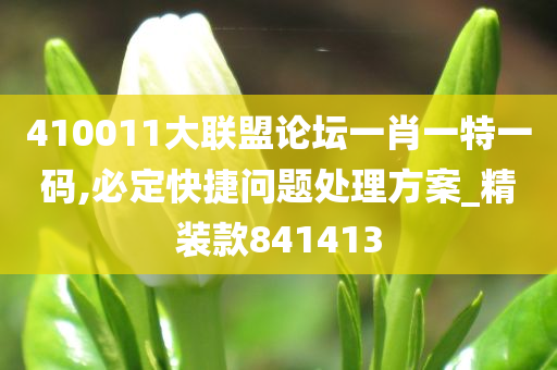 410011大联盟论坛一肖一特一码,必定快捷问题处理方案_精装款841413