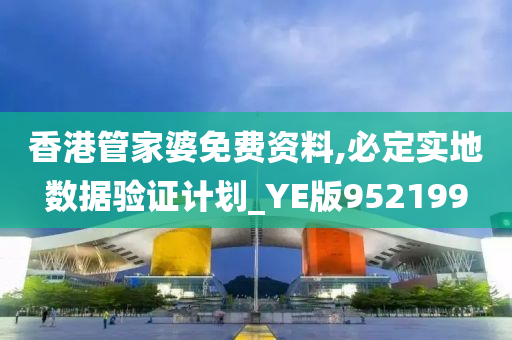 香港管家婆免费资料,必定实地数据验证计划_YE版952199