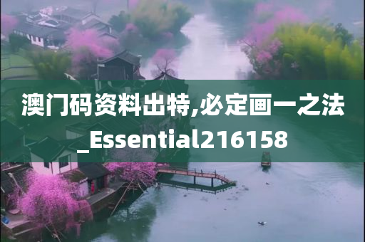 澳门码资料出特,必定画一之法_Essential216158