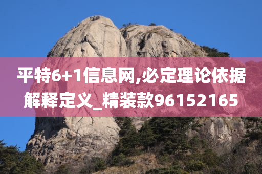 平特6+1信息网,必定理论依据解释定义_精装款96152165