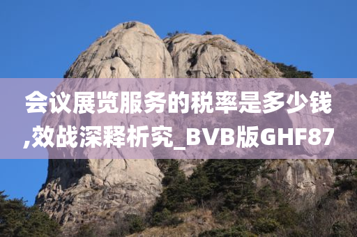 会议展览服务的税率是多少钱,效战深释析究_BVB版GHF87