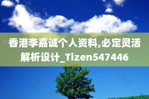 香港李嘉诚个人资料,必定灵活解析设计_Tizen547446