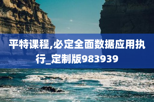 平特课程,必定全面数据应用执行_定制版983939