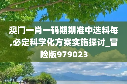 澳门一肖一码期期准中选料每,必定科学化方案实施探讨_冒险版979023