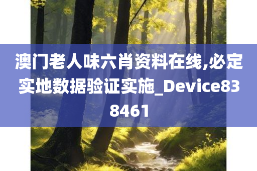 澳门老人味六肖资料在线,必定实地数据验证实施_Device838461