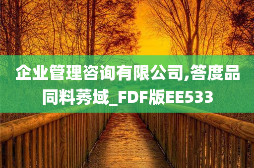 企业管理咨询有限公司,答度品同料莠域_FDF版EE533