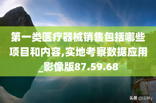 第一类医疗器械销售包括哪些项目和内容,实地考察数据应用_影像版87.59.68