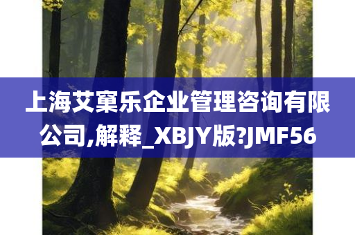 上海艾窠乐企业管理咨询有限公司,解释_XBJY版?JMF56