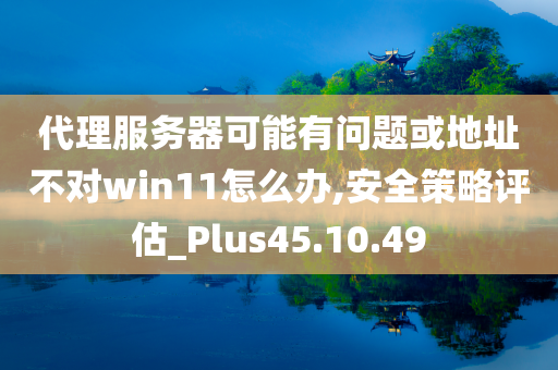 代理服务器可能有问题或地址不对win11怎么办,安全策略评估_Plus45.10.49