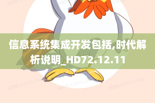 信息系统集成开发包括,时代解析说明_HD72.12.11