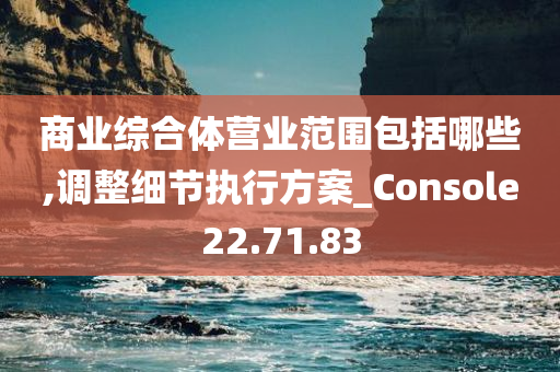 商业综合体营业范围包括哪些,调整细节执行方案_Console22.71.83