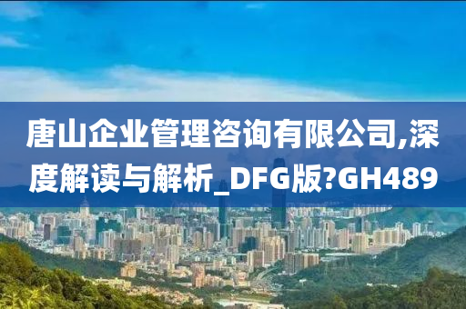 唐山企业管理咨询有限公司,深度解读与解析_DFG版?GH489