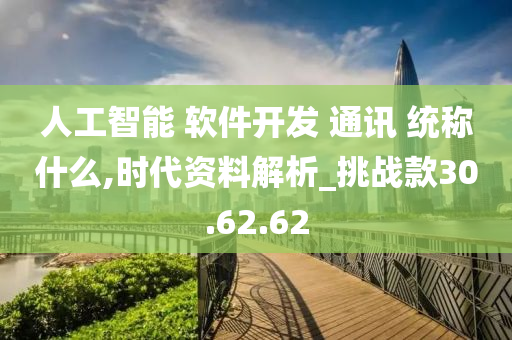 人工智能 软件开发 通讯 统称什么,时代资料解析_挑战款30.62.62