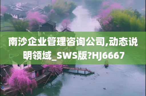 南沙企业管理咨询公司,动态说明领域_SWS版?HJ6667