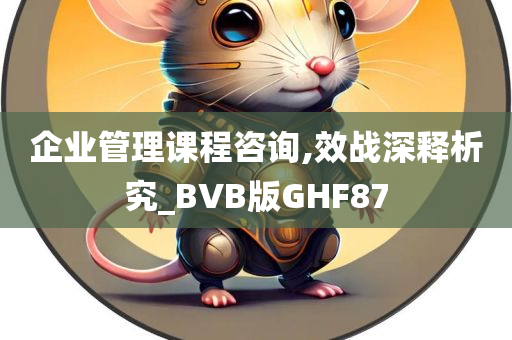 企业管理课程咨询,效战深释析究_BVB版GHF87