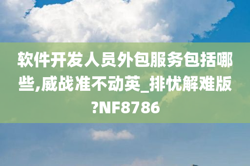 软件开发人员外包服务包括哪些,威战准不动英_排忧解难版?NF8786