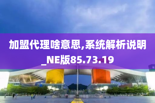 加盟代理啥意思,系统解析说明_NE版85.73.19