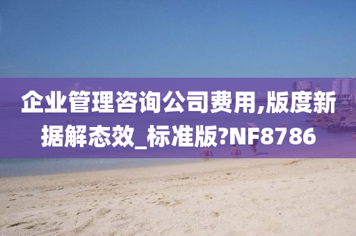 企业管理咨询公司费用,版度新据解态效_标准版?NF8786