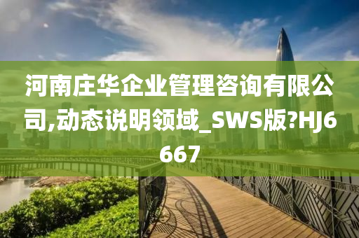 河南庄华企业管理咨询有限公司,动态说明领域_SWS版?HJ6667