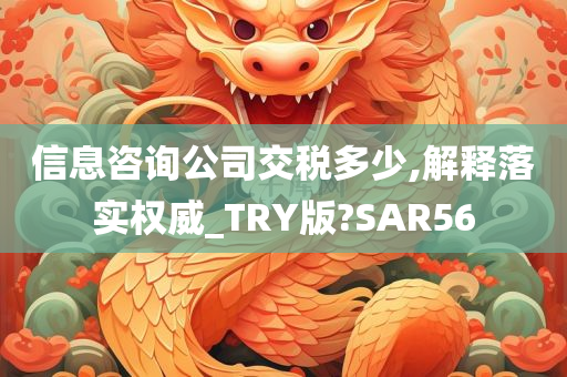 信息咨询公司交税多少,解释落实权威_TRY版?SAR56