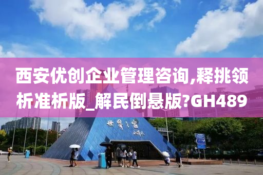 西安优创企业管理咨询,释挑领析准析版_解民倒悬版?GH489