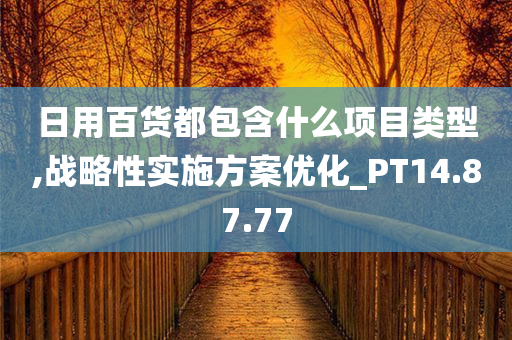 日用百货都包含什么项目类型,战略性实施方案优化_PT14.87.77