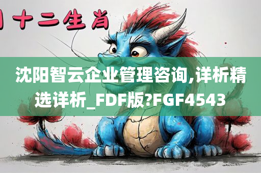 沈阳智云企业管理咨询,详析精选详析_FDF版?FGF4543