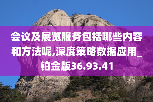 会议及展览服务包括哪些内容和方法呢,深度策略数据应用_铂金版36.93.41