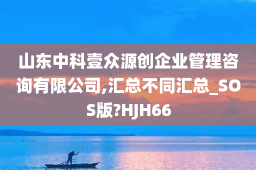 山东中科壹众源创企业管理咨询有限公司,汇总不同汇总_SOS版?HJH66