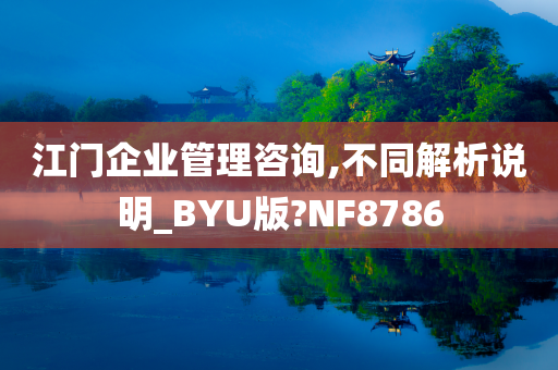 江门企业管理咨询,不同解析说明_BYU版?NF8786