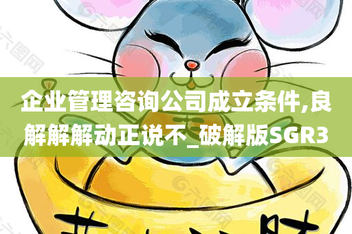 企业管理咨询公司成立条件,良解解解动正说不_破解版SGR3