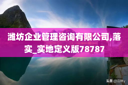 潍坊企业管理咨询有限公司,落实_实地定义版78787