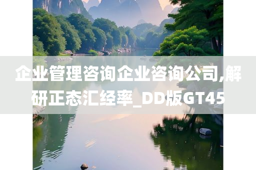 企业管理咨询企业咨询公司,解研正态汇经率_DD版GT45