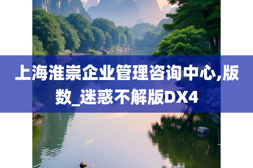 上海淮崇企业管理咨询中心,版数_迷惑不解版DX4