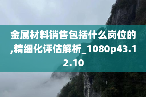 金属材料销售包括什么岗位的,精细化评估解析_1080p43.12.10