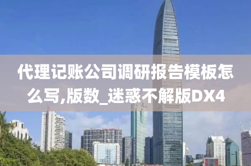 代理记账公司调研报告模板怎么写,版数_迷惑不解版DX4