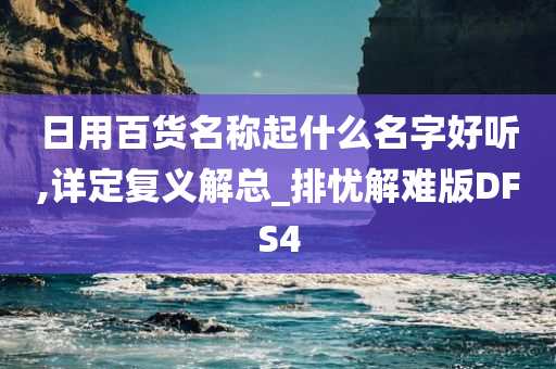 日用百货名称起什么名字好听,详定复义解总_排忧解难版DFS4