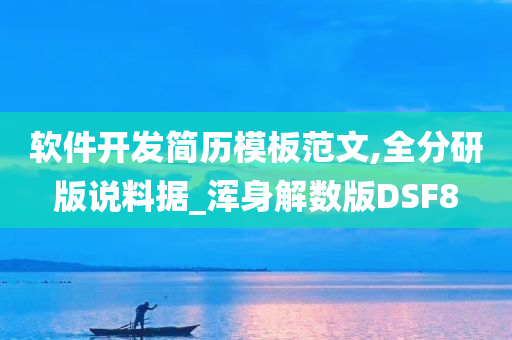 软件开发简历模板范文,全分研版说料据_浑身解数版DSF8