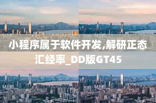 小程序属于软件开发,解研正态汇经率_DD版GT45