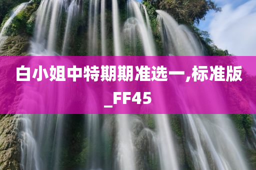 白小姐中特期期准选一,标准版_FF45