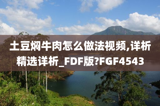 土豆焖牛肉怎么做法视频,详析精选详析_FDF版?FGF4543