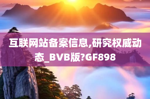 互联网站备案信息,研究权威动态_BVB版?GF898