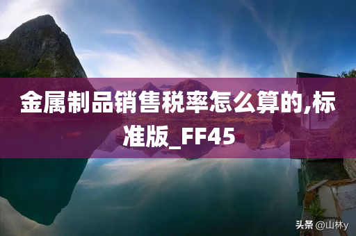 金属制品销售税率怎么算的,标准版_FF45