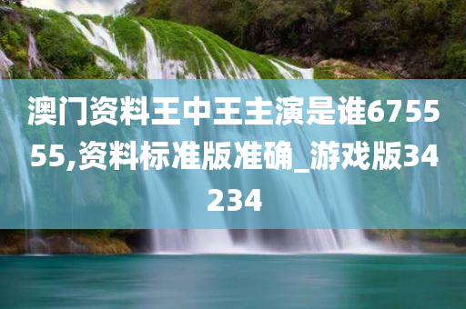 澳门资料王中王主演是谁675555,资料标准版准确_游戏版34234