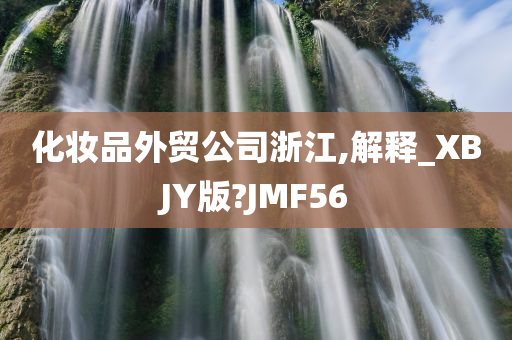 化妆品外贸公司浙江,解释_XBJY版?JMF56