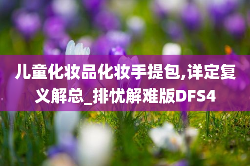 儿童化妆品化妆手提包,详定复义解总_排忧解难版DFS4