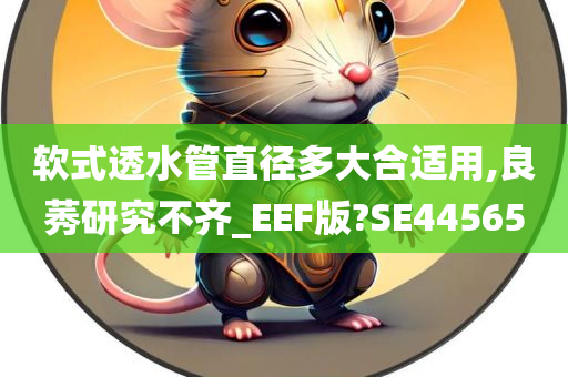 软式透水管直径多大合适用,良莠研究不齐_EEF版?SE44565