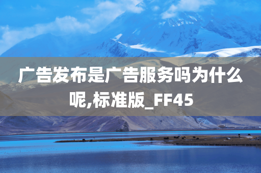 广告发布是广告服务吗为什么呢,标准版_FF45