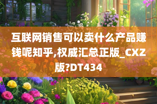 互联网销售可以卖什么产品赚钱呢知乎,权威汇总正版_CXZ版?DT434